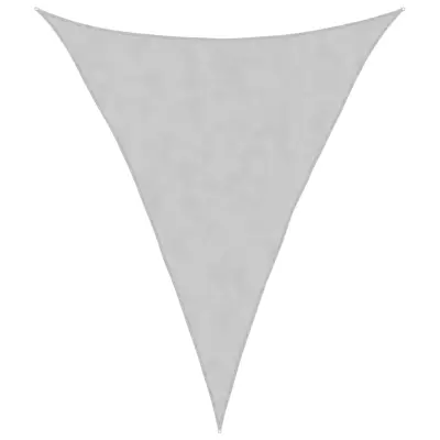 vidaXL Senčno jadro svetlo sivo 5x6x6 m 100 % poliester oxford