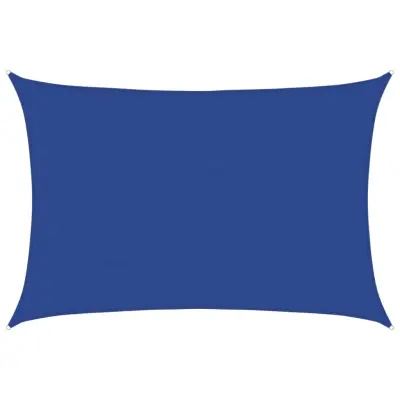 vidaXL Senčno jadro 160 g/m² pravokotno modro 4x6 m HDPE