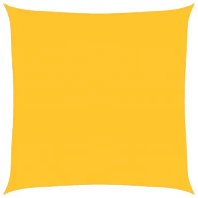 vidaXL Senčno jadro 160 g/m² kvadratno rumeno 4,5x4,5 m HDPE