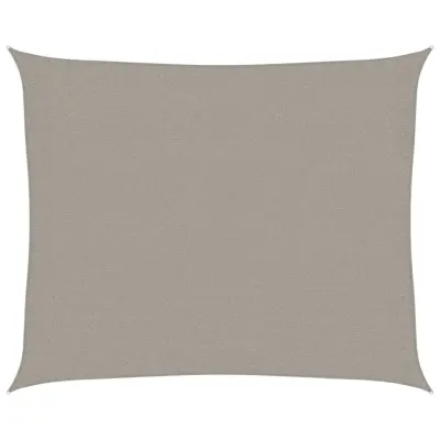 vidaXL Senčno jadro 160 g/m² pravokotno svetlo sivo 2,5x3 m HDPE