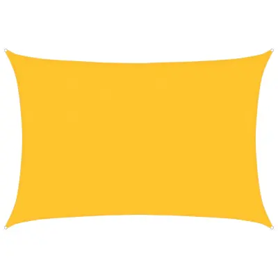 vidaXL Senčno jadro 160 g/m² pravokotno rumeno 5x7 m HDPE