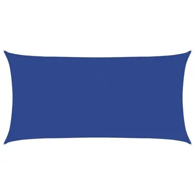 vidaXL Senčno jadro 160 g/m² pravokotno modro 4x7 m HDPE