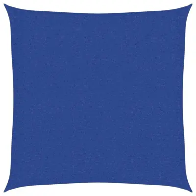 vidaXL Senčno jadro 160 g/m² kvadratno modro 3x3 m HDPE