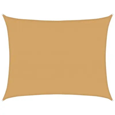 vidaXL Senčno jadro 160 g/m² pravokotno peščeno 6x8 m HDPE