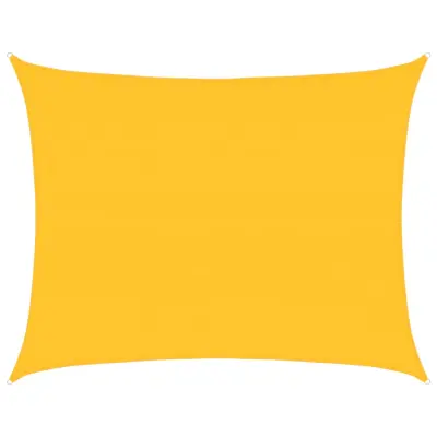 vidaXL Senčno jadro 160 g/m² pravokotno rumeno 6x8 m HDPE