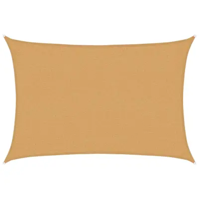 vidaXL Senčno jadro 160 g/m² pravokotno peščeno 2x3 m HDPE