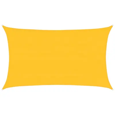 vidaXL Senčno jadro 160 g/m² pravokotno rumeno 5x8 m HDPE