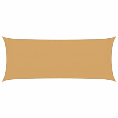 vidaXL Senčno jadro 160 g/m² pravokotno peščeno 2x5 m HDPE