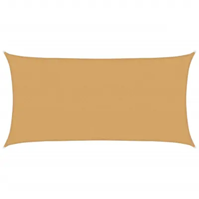 vidaXL Senčno jadro 160 g/m² pravokotno peščeno 2x3,5 m HDPE