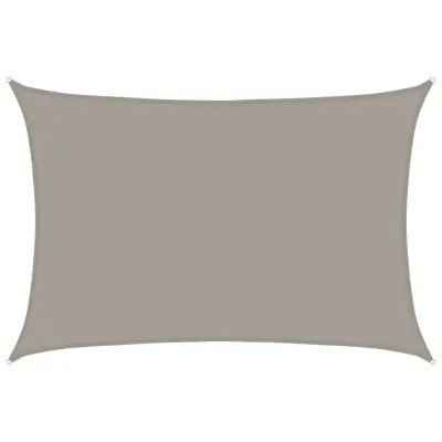 vidaXL Senčno jadro 160 g/m² pravokotno svetlo sivo 5x6 m HDPE