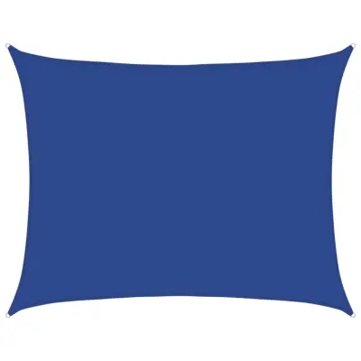 vidaXL Senčno jadro 160 g/m² pravokotno modro 6x7 m HDPE