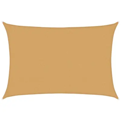vidaXL Senčno jadro 160 g/m² pravokotno peščeno 2,5x3,5 m HDPE