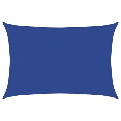 vidaXL Senčno jadro 160 g/m² pravokotno modro 5x7 m HDPE
