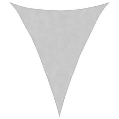 vidaXL Senčno jadro svetlo sivo 4x5x5 m 100 % poliester oxford