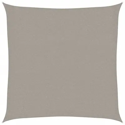 vidaXL Senčno jadro 160 g/m² kvadratno svetlo sivo 3,6x3,6 m HDPE