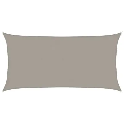 vidaXL Senčno jadro 160 g/m² pravokotno svetlo sivo 4x7 m HDPE