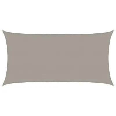 vidaXL Senčno jadro 160 g/m² pravokotno svetlo sivo 2,5x5 m HDPE