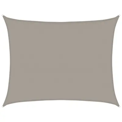 vidaXL Senčno jadro 160 g/m² pravokotno svetlo sivo 6x8 m HDPE