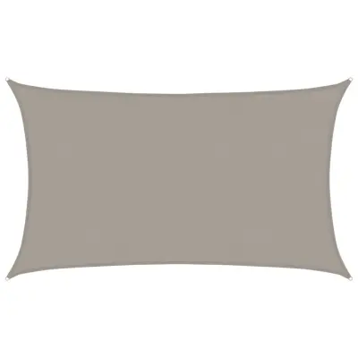 vidaXL Senčno jadro 160 g/m² pravokotno svetlo sivo 5x8 m HDPE