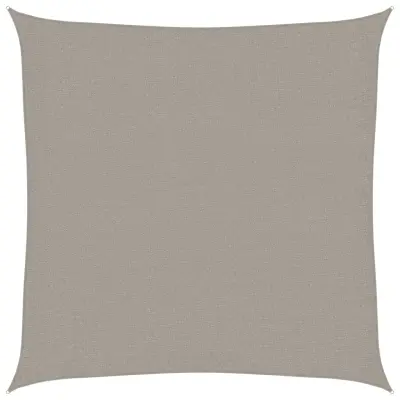 vidaXL Senčno jadro 160 g/m² kvadratno svetlo sivo 2x2 m HDPE