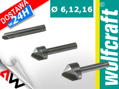 WOLFCRAFT STROJI ZA POSEKANJE 3 kos. 6,12,16mm, STEPEN 6mm