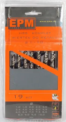 HSS SET SVEDROV ZA KOVINO 1-10MM 19 KOS.