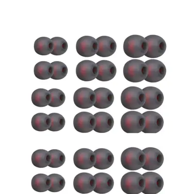 Silikonske ušesne blazinice za 4,5-6 mm ušesne slušalke 3 velikosti, 18 parov Grey