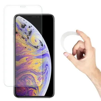 Zaščitno steklo iz kaljenega stekla Flexi hybrid 9H za iPhone 14 Max in 13 Pro Max
