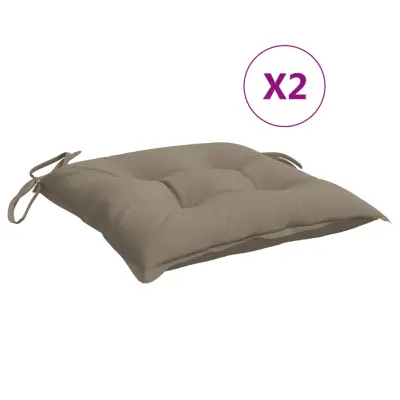 vidaXL Blazine za palete 2 kosa taupe 50x50x7 cm oxford tkanina
