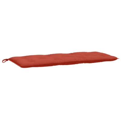 vidaXL Blazina za vrtno klop melanž rdeča 120x50x7 cm tkanina
