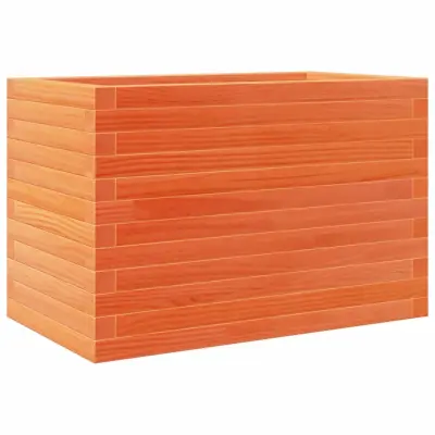 vidaXL Vrtno cvetlično korito voščeno 70x40x45,5 cm trdna borovina