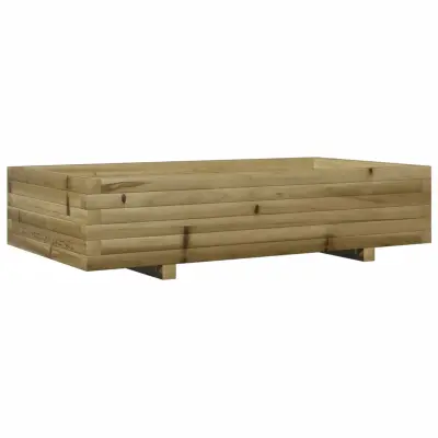 vidaXL Vrtno cvetlično korito 110x60x26,5 cm impregnirana borovina
