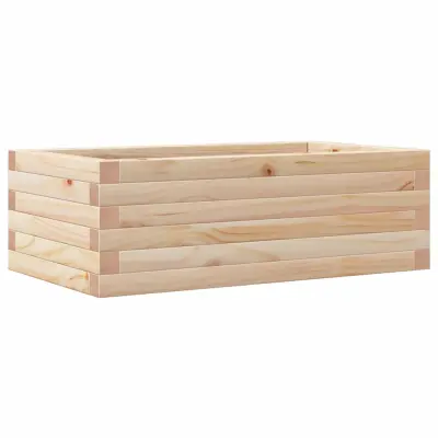 vidaXL Vrtno cvetlično korito 70x40x23 cm trdna borovina