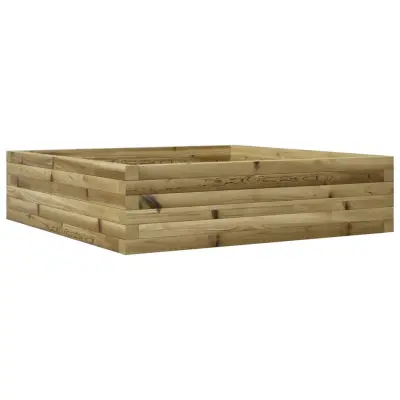 vidaXL Vrtno cvetlično korito 90x90x23 cm impregnirana borovina