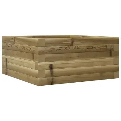 vidaXL Vrtno cvetlično korito 50x50x23 cm impregnirana borovina
