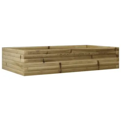vidaXL Vrtno cvetlično korito 110x60x23 cm impregnirana borovina