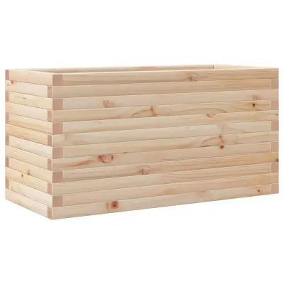 vidaXL Vrtno cvetlično korito 90x40x46 cm trdna borovina