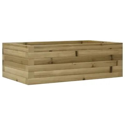 vidaXL Vrtno cvetlično korito 70x40x23 cm impregnirana borovina