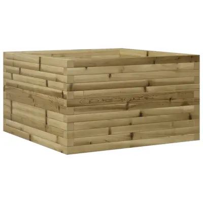 vidaXL Vrtno cvetlično korito 80x80x45,5 cm impregnirana borovina