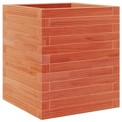 vidaXL Vrtno cvetlično korito voščeno rjavo 40x40x46 cm trdna borovina
