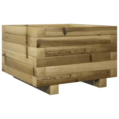 vidaXL Vrtno cvetlično korito 40x40x26,5 cm impregnirana borovina