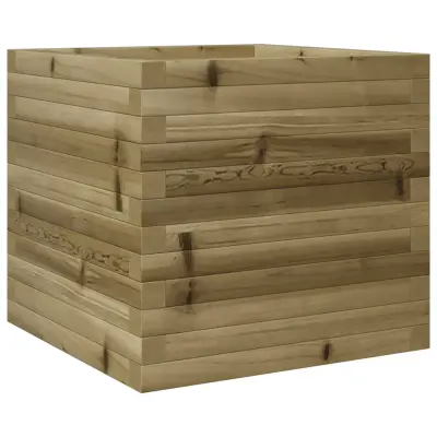 vidaXL Vrtno cvetlično korito 50x50x46 cm impregnirana borovina