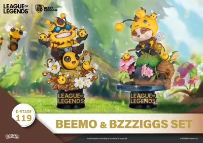 Huante Beast Kingdom - League Of Legends - DS-119 Beemo & Bzzziggs Diorama 6 Set