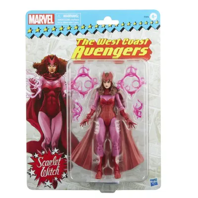 Marvel Legends Series Škrlatna čarovnica 15-cm retro embalaža igrače akcijske figure, 4 dodatki, večbarvna, F5884