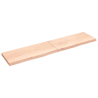 vidaXL Kopalniški pult 220x50x(2-6) cm neobdelan trden les