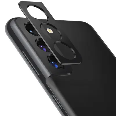 Samsung S21 Plus pokrov leče črn iz aluminijeve zlitine