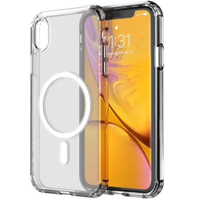 Ovitek za mobilni telefon iPhone XR za polnilec MagSafe Transparent