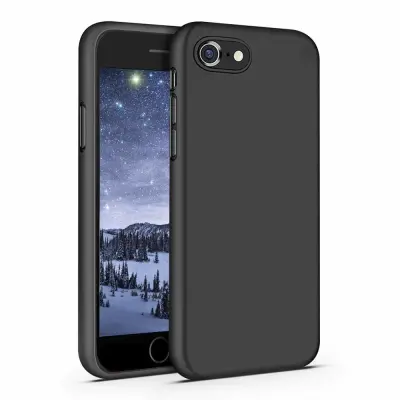 iPhone 7/8/SE silikonsko ohišje črne barve