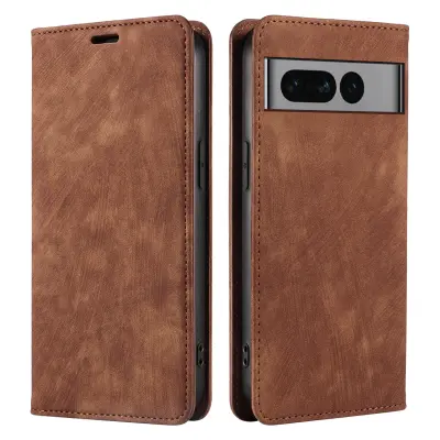 Usnjena magnetna torbica za Google Pixel 8 Pro Brown