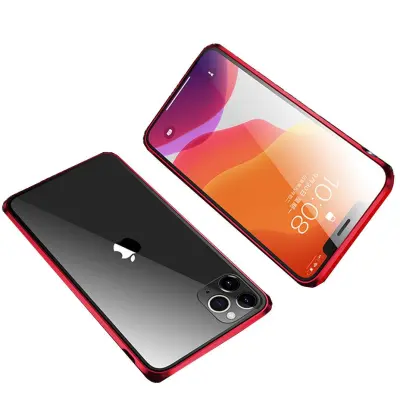 Ovitek za iPhone 11 Pro dvostranski Rdeč